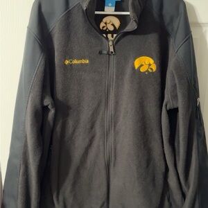 Columbia Black and Yellow Fleece Jacket